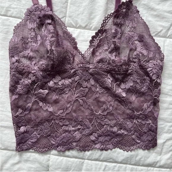 VICTORIA’S SECRET Lavender Lace Bralette Top Size Small - Picture 11 of 16
